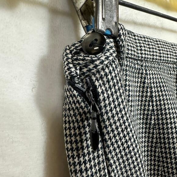 GAP‎ Women's 6 High Rise Trousers Pants Retro Wide Leg 60s Costume Checkered - Picture 5 of 9